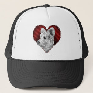 Boné Westie Terrier com coração