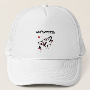 Boné Wet'suwet en Howling Wolf Haida Style Tattoo Color