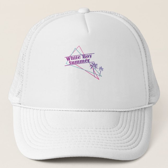 Boné White Boy Summer Retro Funny Shirt Irônico USA (Frente)