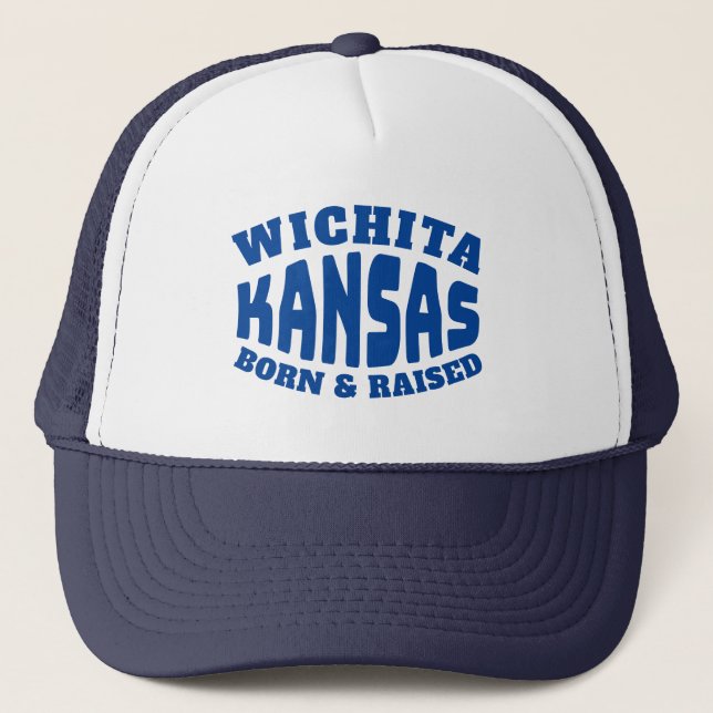 Boné Wichita Kansas Nascer e Raised (Frente)