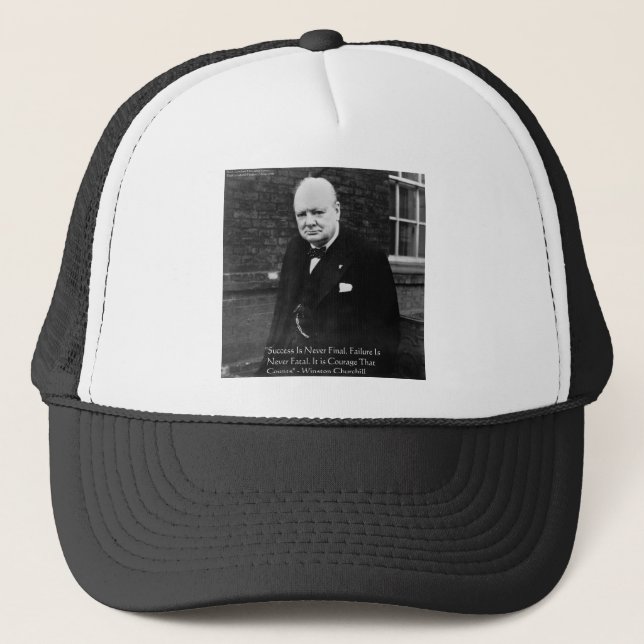 Boné Winston Churchill "Success Nunca Final" Ofertas (Frente)