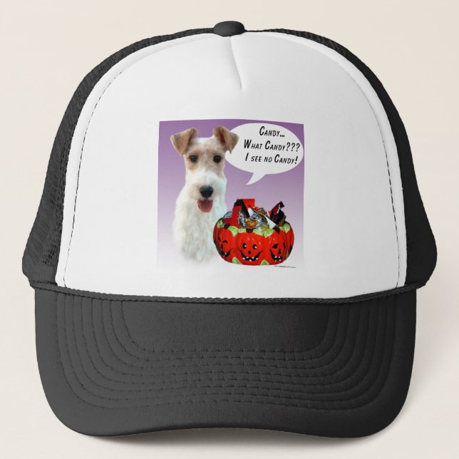 Boné Wire Fox Terrier Halloween Candy (Frente)