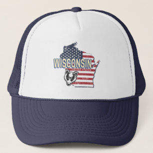 Boné Wisconsin Estados Unidos - Estado Unidos - Mapa Vi