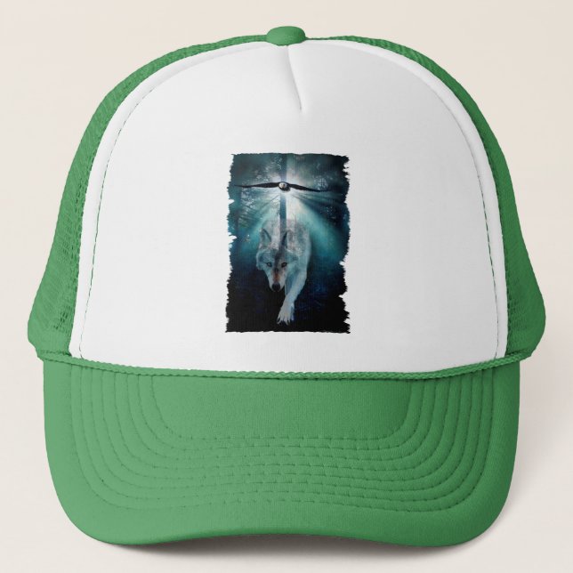 Boné WOLF & EAGLE Wildlife Trucker Hat (Frente)