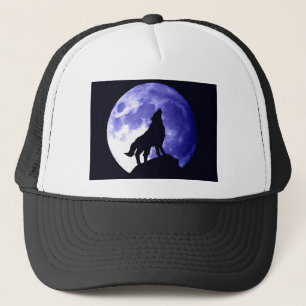 Boné Wolf Howling na Lua