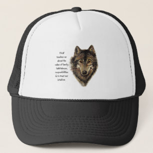 Boné Wolf totem Inspirational Spirit Guide Animal para 