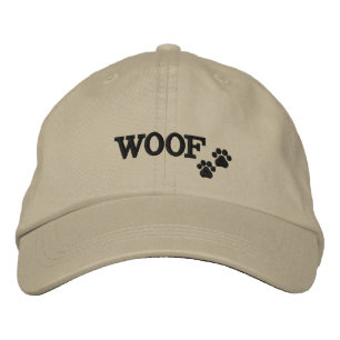 Boné WOOF - Chapéu bordado de impressão de pata