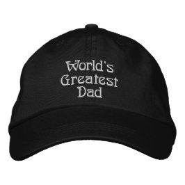 Boné World's Greatest Dad - Black With White