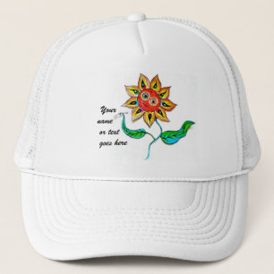 Boné Writing Sunflower tem