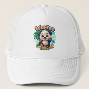 Boné Wuffoo Poppi Cachorro Fofo Kawaii Ilha Tropical 