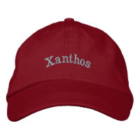 "Xanthos" Nome Masculino Bordado, Chapéu Bordado