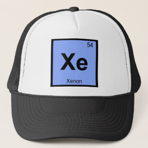 Boné Xe - Símbolo da Tabela Periódica Química do Xenôni