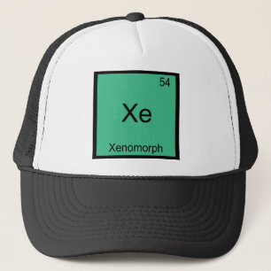 Boné Xe - Símbolo de Elemento de Química Divertido Xeno