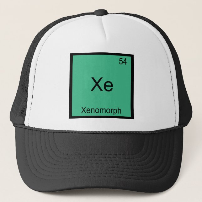 Boné Xe - Símbolo de Elemento de Química Divertido Xeno (Frente)