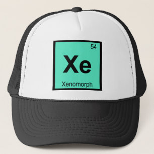 Boné Xe - Tabela Periódica de Química Xenomorph Símbolo
