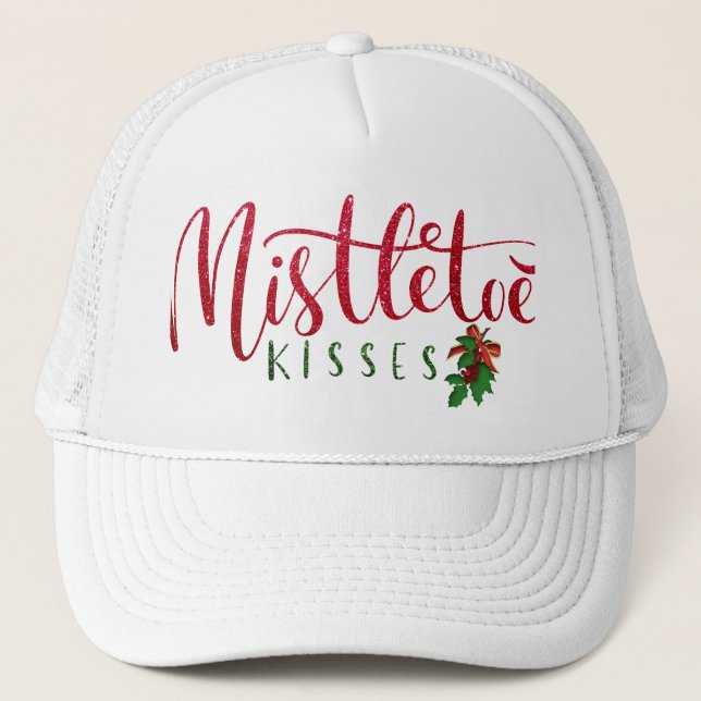 Boné Xmas Mistletoe Kiss - Presente de Natal Exclusivo (Frente)