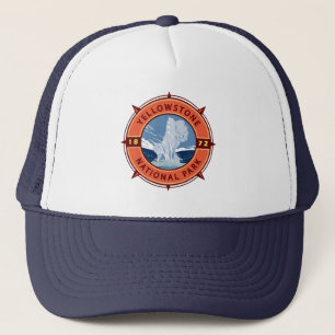 Boné Yellowstone National Park Retro Compass Emblem
