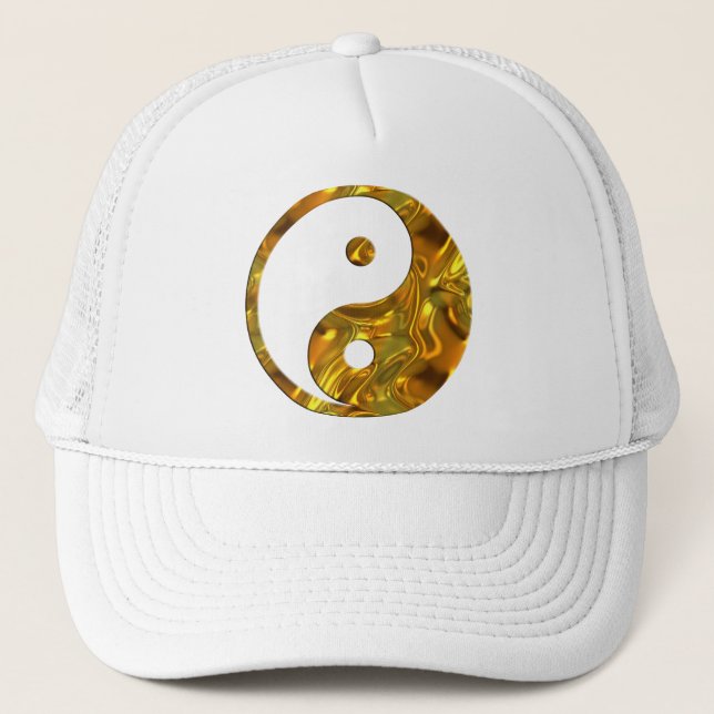 Boné Yin & Yang DOURADO (Frente)