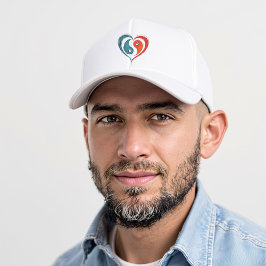 Boné Yin Yang Heart Artístico