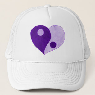 Boné Yin Yang Heart (Purple/Lilac)
