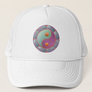 Boné Yin Yang Medallion Violet Turquoise
