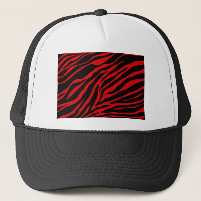 Boné zebra vermelha (Frente)