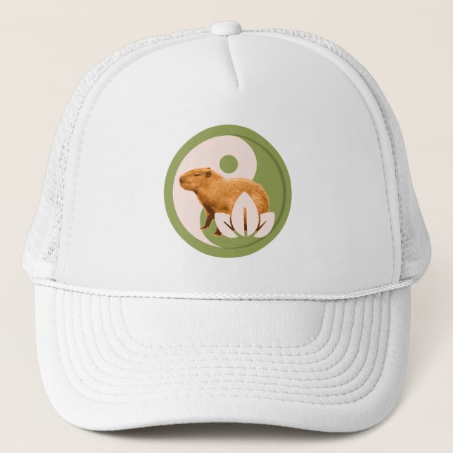 Boné Zen Capivara Yin Yang Nature Pacífica (Frente)