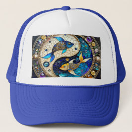 Boné Zodiac - Peixes Fish Yin e Yang