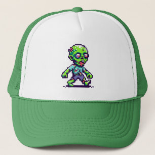 Boné Zombie Halloween engraçado de 8 bits