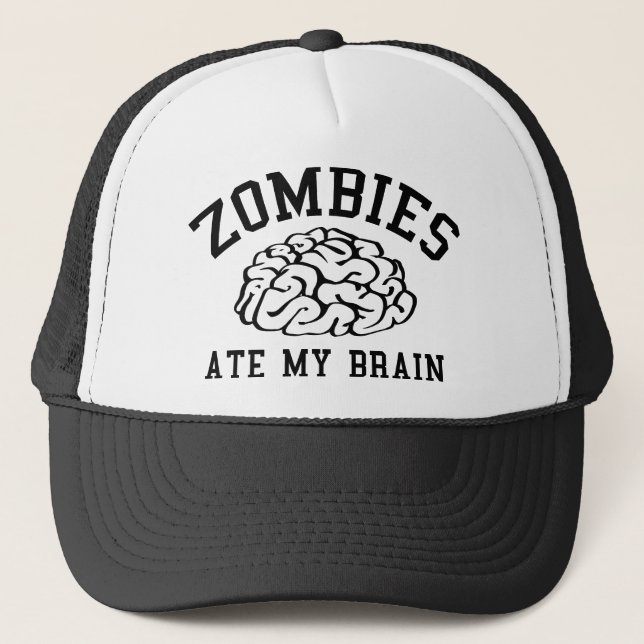 Boné Zombies Comeu Meu Cérebro (Frente)