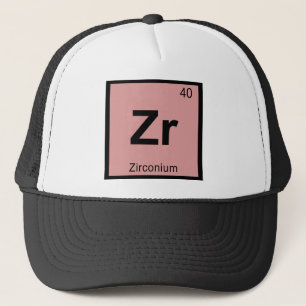 Boné Zr - Química do Zircônio Símbolo da Tabela Periódi