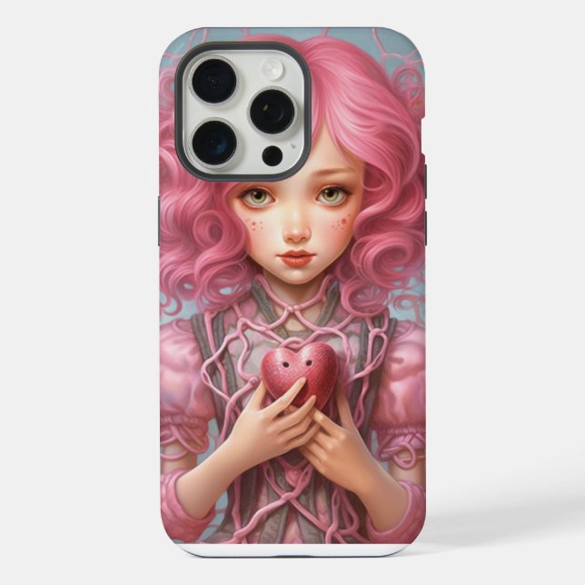 Boneca BerryPunk com Impressão de Coração Rosa (Verso)