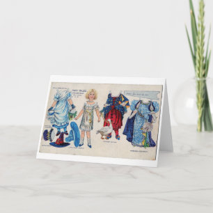 Boneca de Papel Storybook, Cartão de Saudação