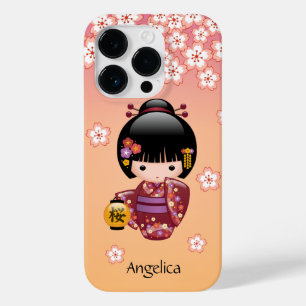 Boneca de Sakura Kokeshi - menina de gueixa no