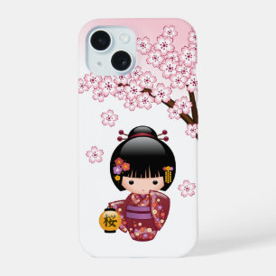 Boneca Kokeshi Sakura - Garota Geisha Japonesa Fof