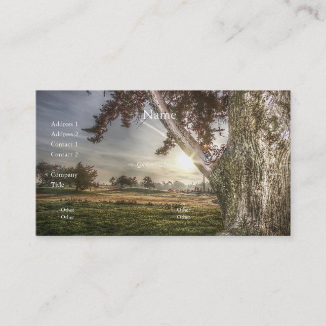 Boneca Leopard numa Cartão de visita de árvore (Frente)