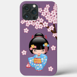Boneca Maiko Kokeshi - Garota Geisha com Quimono A