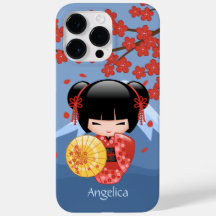 Boneca Red Sakura Kokeshi - Garota Gisha Bonita