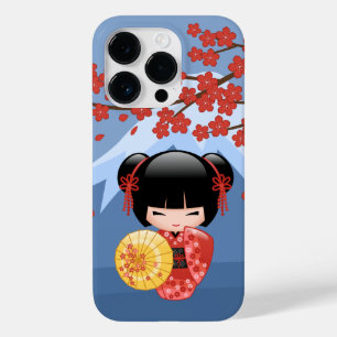 Boneca Red Sakura Kokeshi - Garota Gisha Bonita