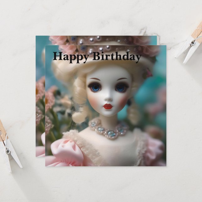 Boneca Vintage Azul, (Frente/Verso In Situ)