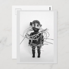 Boneca Vintage Reutilizada em Moda Cartão Postal