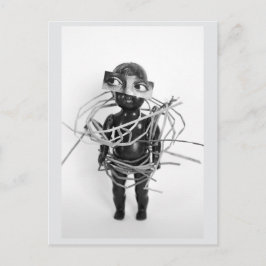 Boneca Vintage Reutilizada em Moda Cartão Postal