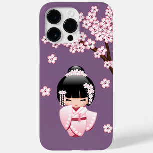 Boneca White Kimono Kokeshi - Garota Gisha Bonita