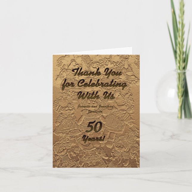 Bonecas de Agradecimento de Aniversário de Bodas d (Frente)