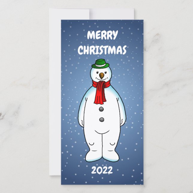 Boneco de Neve Alegre e Feliz (Frente)