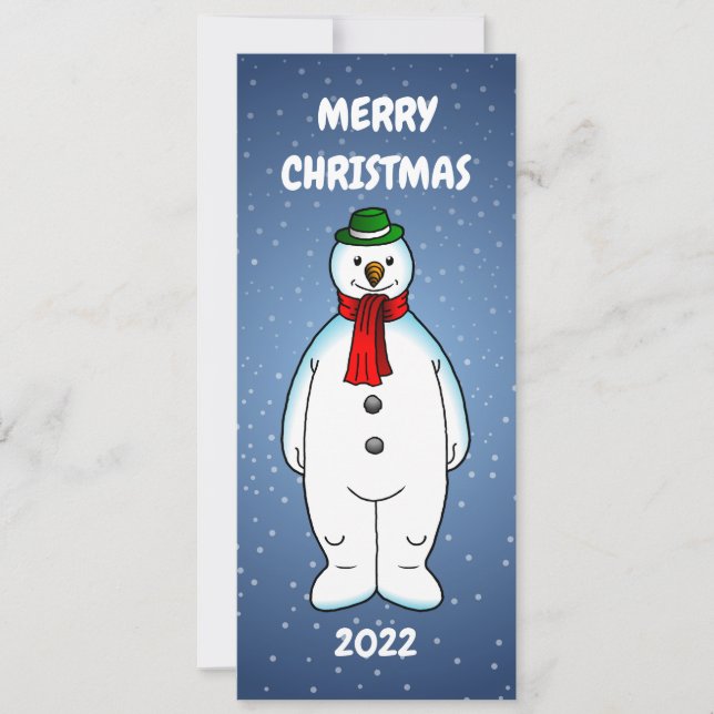 Boneco de Neve Alegre e Feliz (Frente)