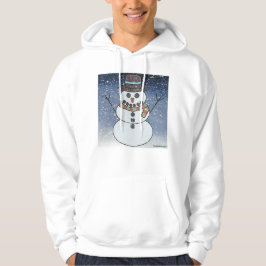Boneco de Neve c/ Fundo (branco) - Moletom com Cap