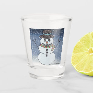 Boneco de Neve c/ Fundo - Copo de Shot