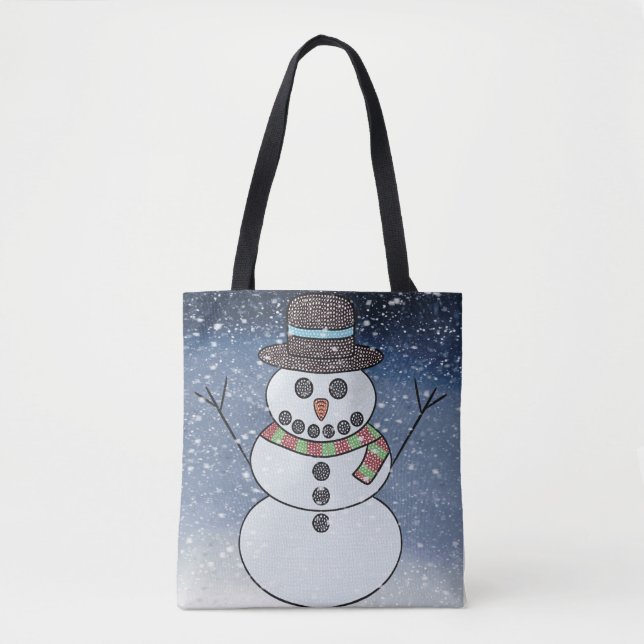 Boneco de Neve c/ Fundo (único) - Tote (Frente)