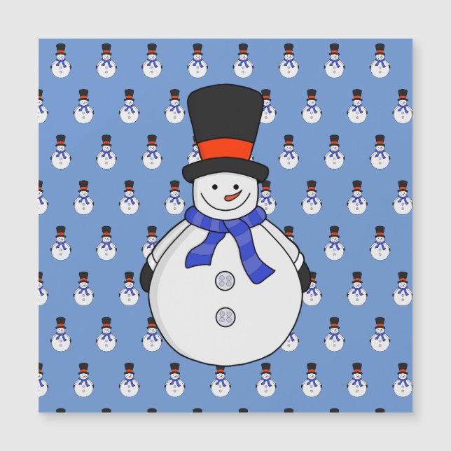 Boneco de neve com cartola (Frente)